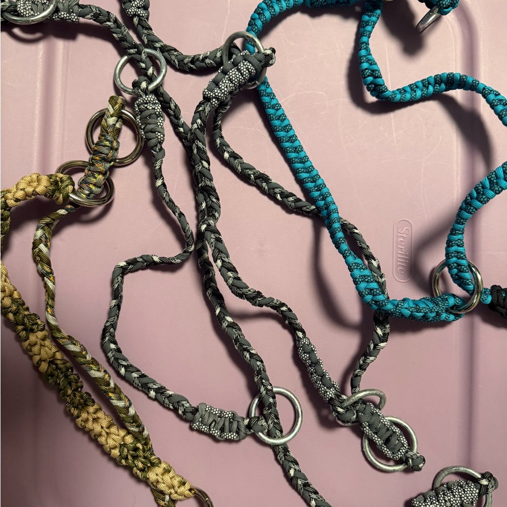 Handmade Paracord bitless bridle